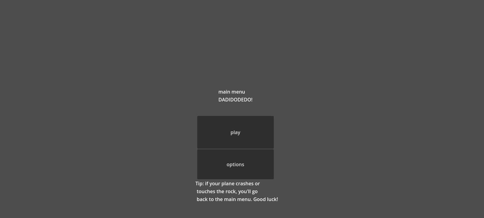 main menu