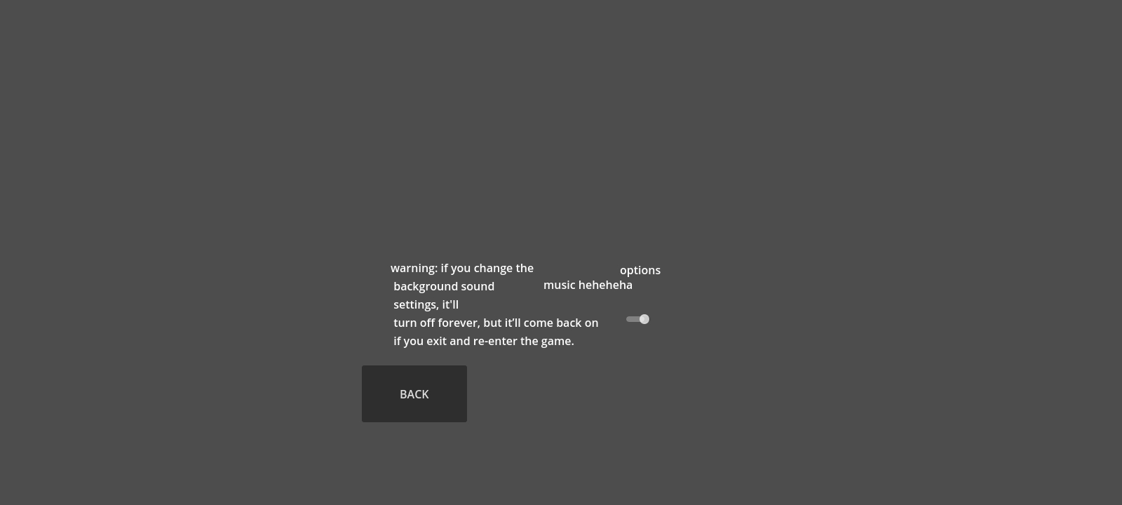 options menu